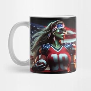 American Woman NFL Football Player #1 Mug